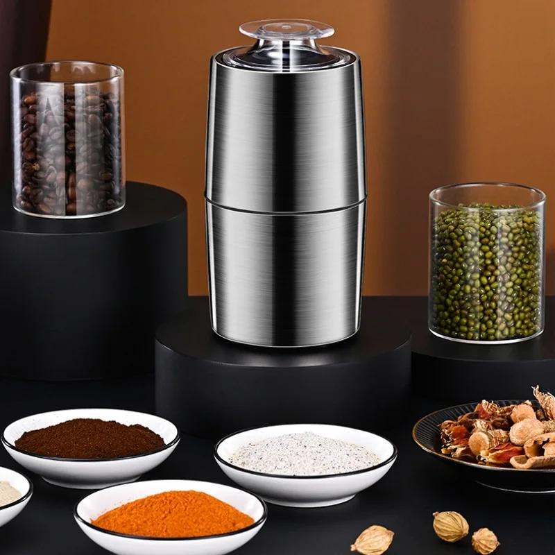Small Household Portable Mixer Grinder With Coffee Grinder Manual For Superfine Grinding Powerful And Low Noise Coffee Machine
