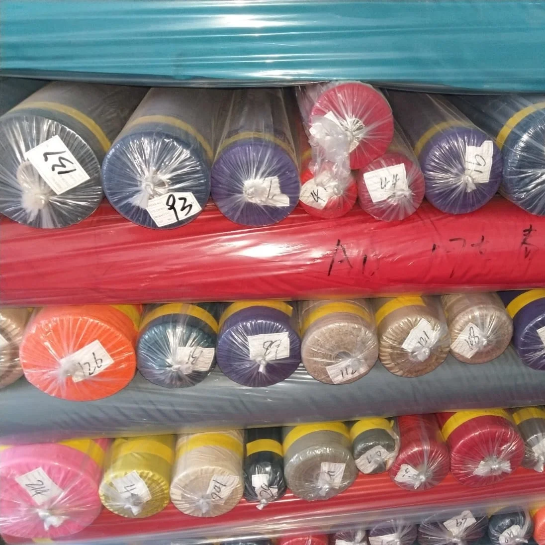 100% polyester fabric stock lot fabric in Taiwan