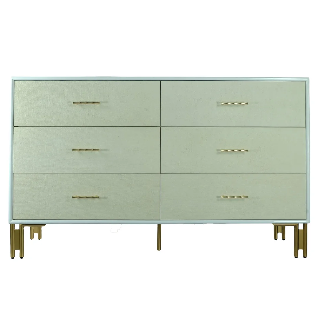 Белый шкаф ручной работы из искусственного шагрена 100% Вьетнама