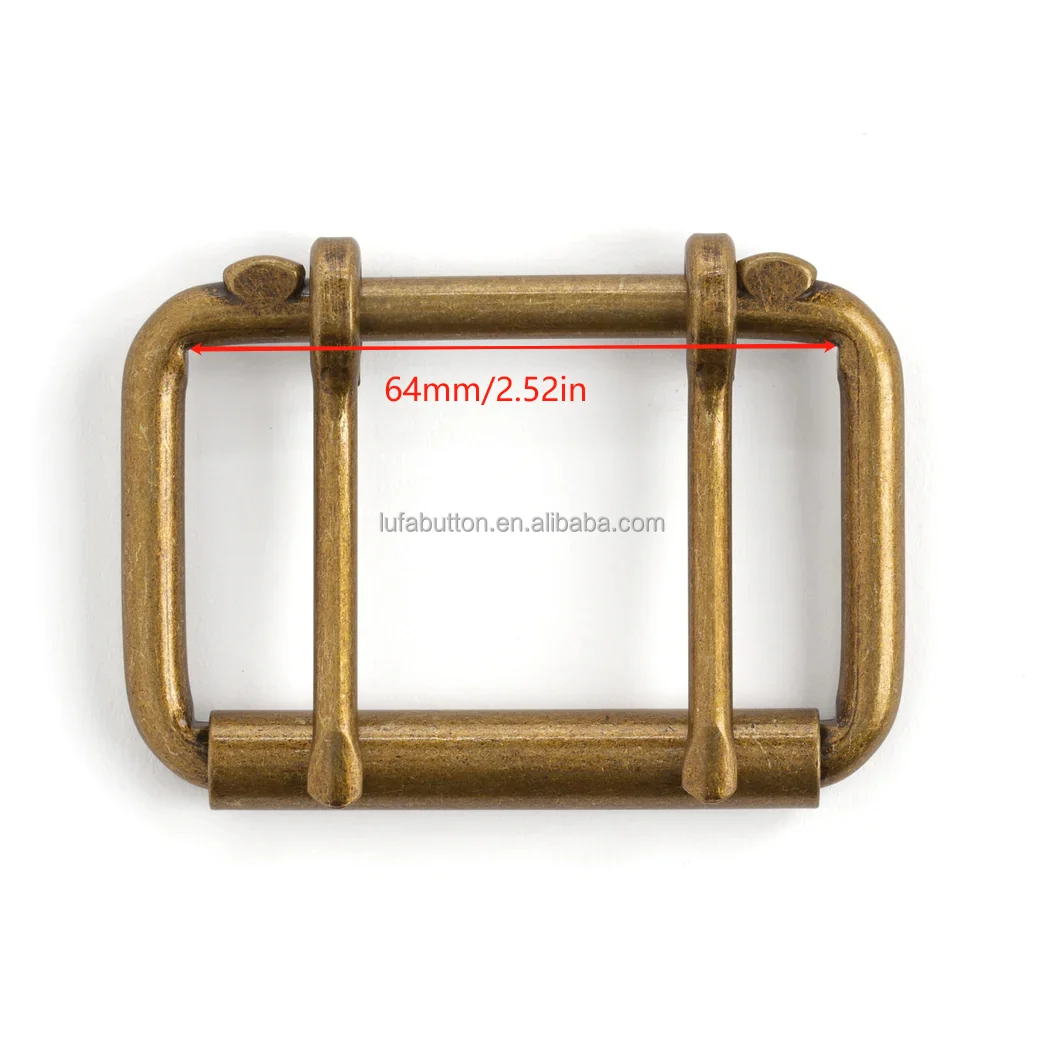Factory Heavy Duty Two Prong Roller Buckle Double Pin Buckles for  Belt Leathercraft