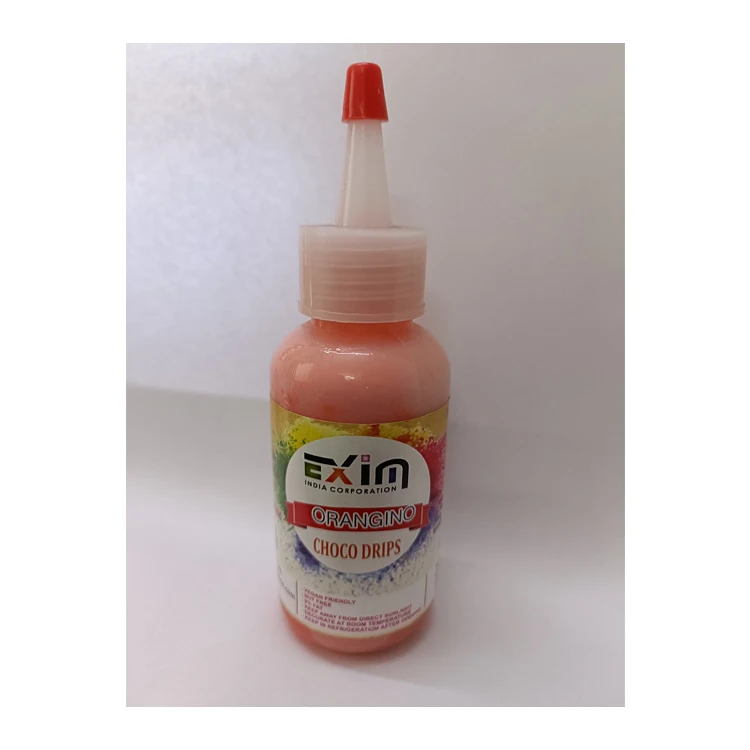 Manufacturing Highest Quality Food Grade Orange Color Cake Decoration Choco Drips at Best Price