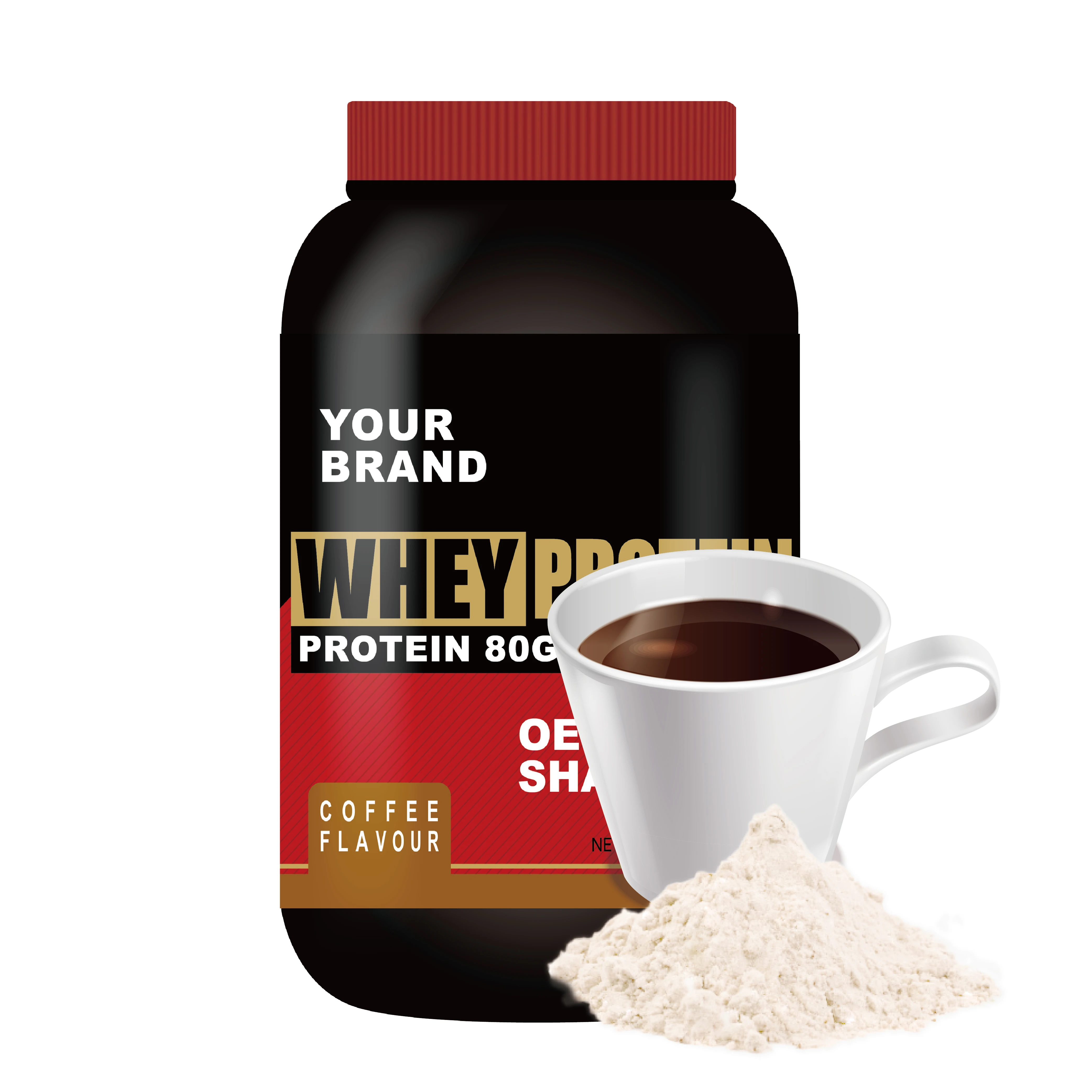 Private Label bottle of whey protein