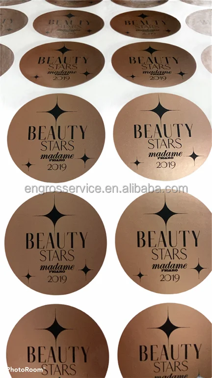
2 inch C50 mm round adhesive label sticker digital printing golden effect high quality glossy coating buy from 500 pcs 