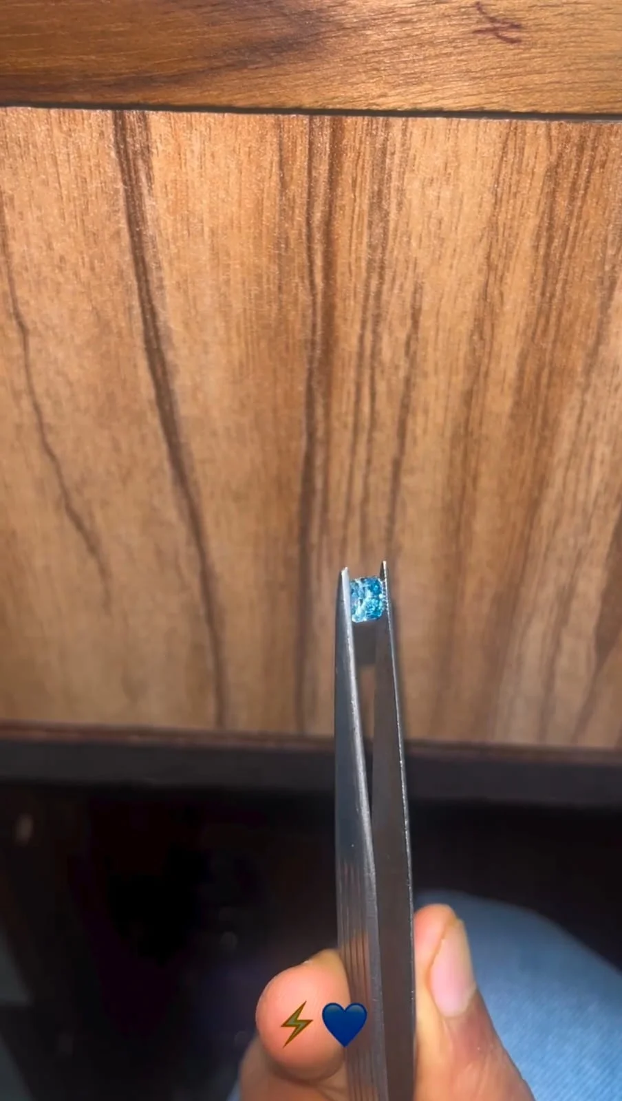 1.57 Ct Intense Blue Square Radiant Cut Loose Diamond for Any Jewelry Piece