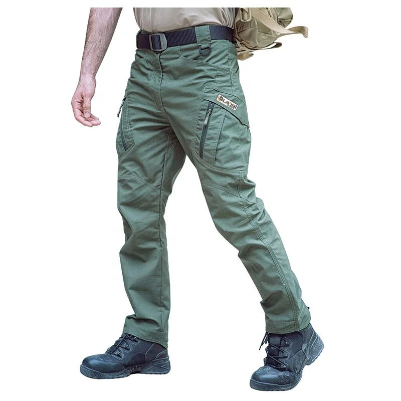 New Mens Tactical Pants Multiple Pocket Elasticity Military Urban Commuter Tactical Trousers Men Slim Fat Cargo Pant