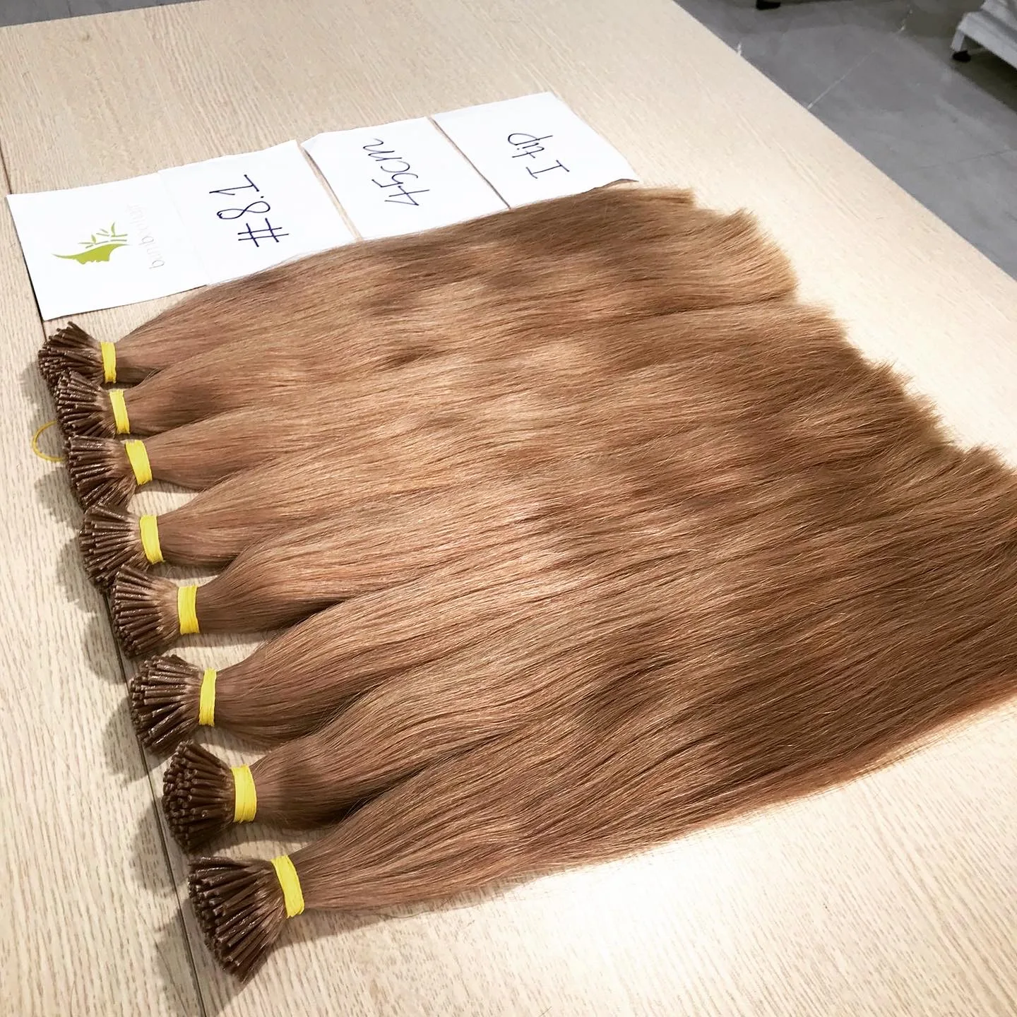Keratin - I/U/V/Flat/nano tip human hair extention in Bamboohair company in Viet nam with high quality and full colors