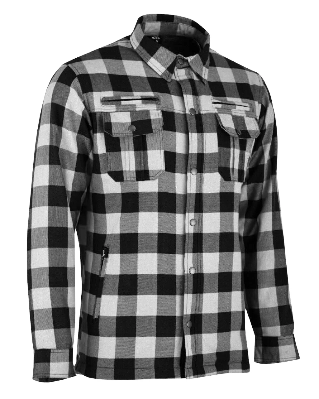 
Mens Motorcycle Motorbike CE Armoured Flannel Shirt lined with Kevlar 