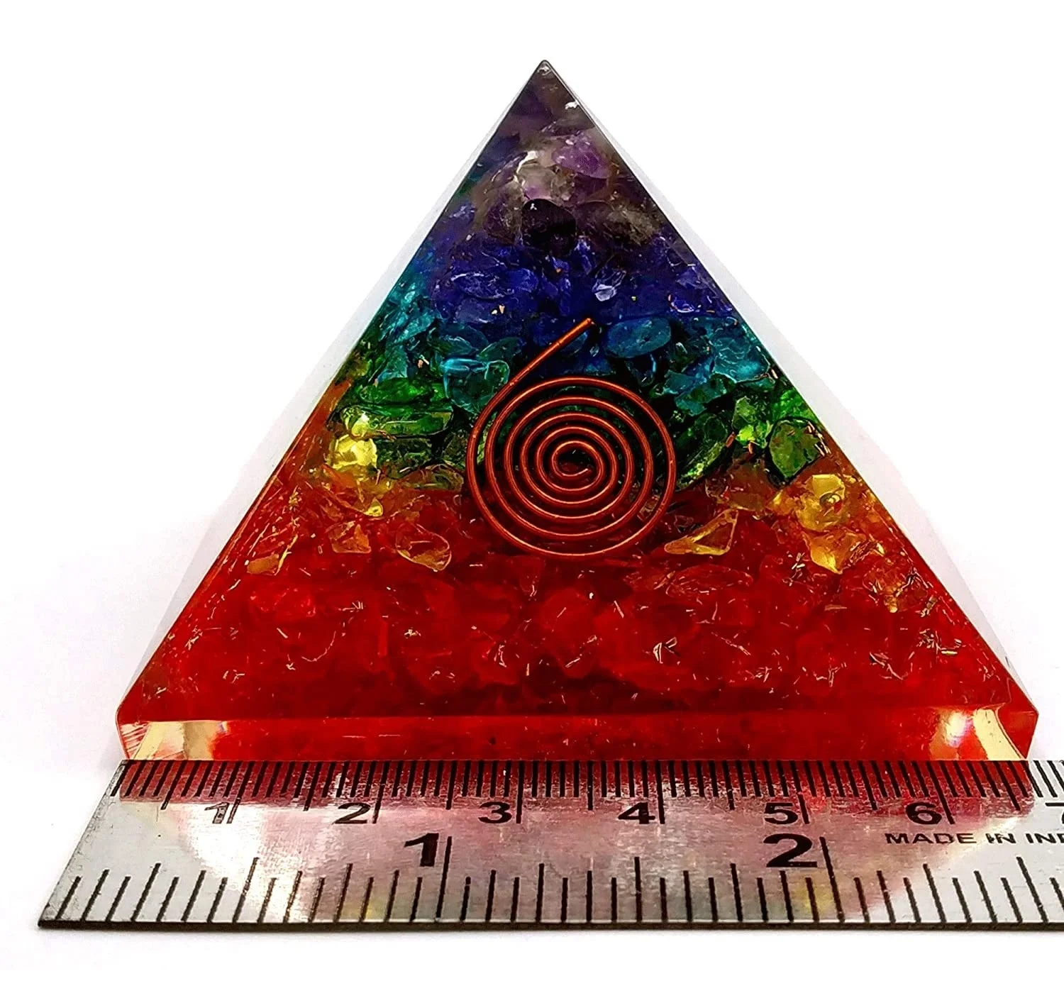 Семь чакр ОРГОН Пирамида чакра оргонит оптом оргоновая