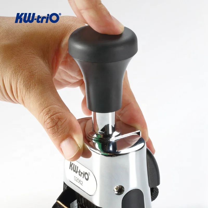 Heavy Duty 6 digits Self-inking Automatic Numbering Machine with Interchangeable Textplate