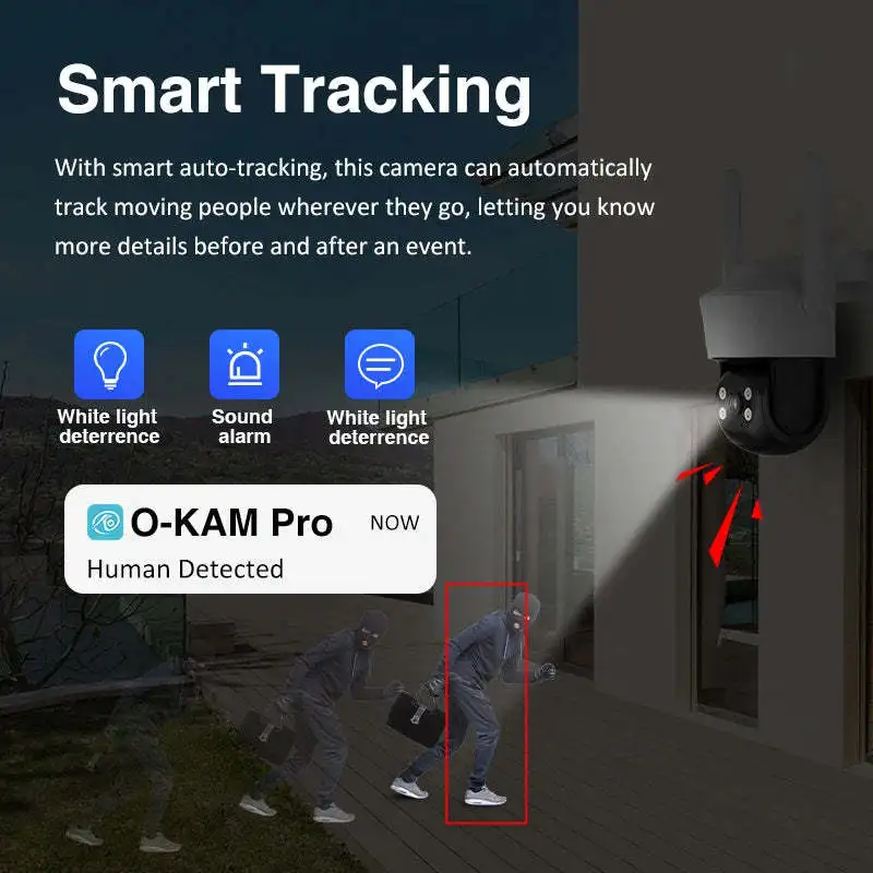 Factory Outdoor Indoor Use 2MP HD Two Way Audio Waterproof Night Vision WiFi Network Smart Real Time Alarm IP Network Camera