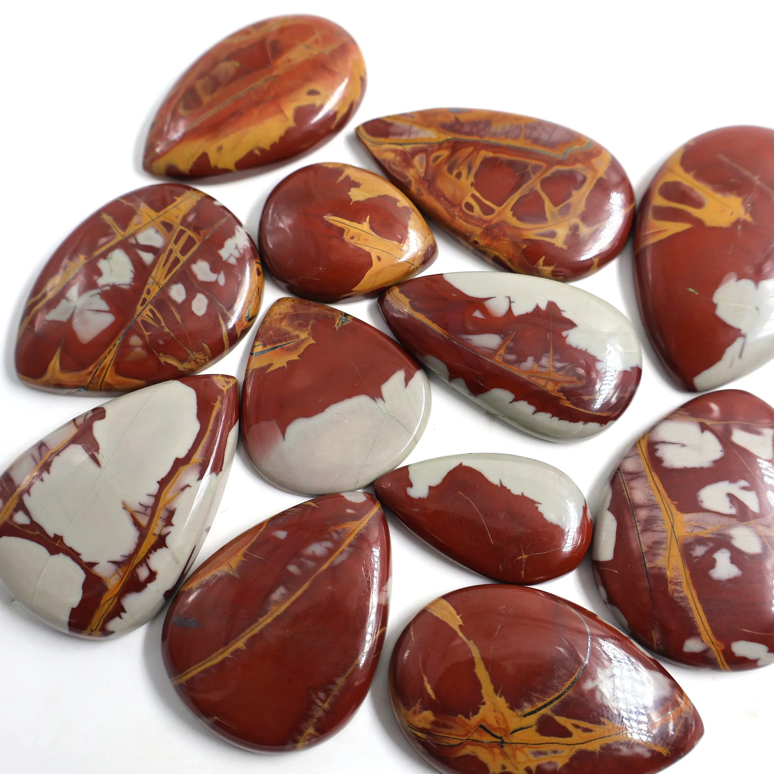 AAA+ Quality Natural Noreena Jasper Pear Loose Gemstone for Healing Jewelry OEM Cabochon Lot Free Size Jasper Gemstone