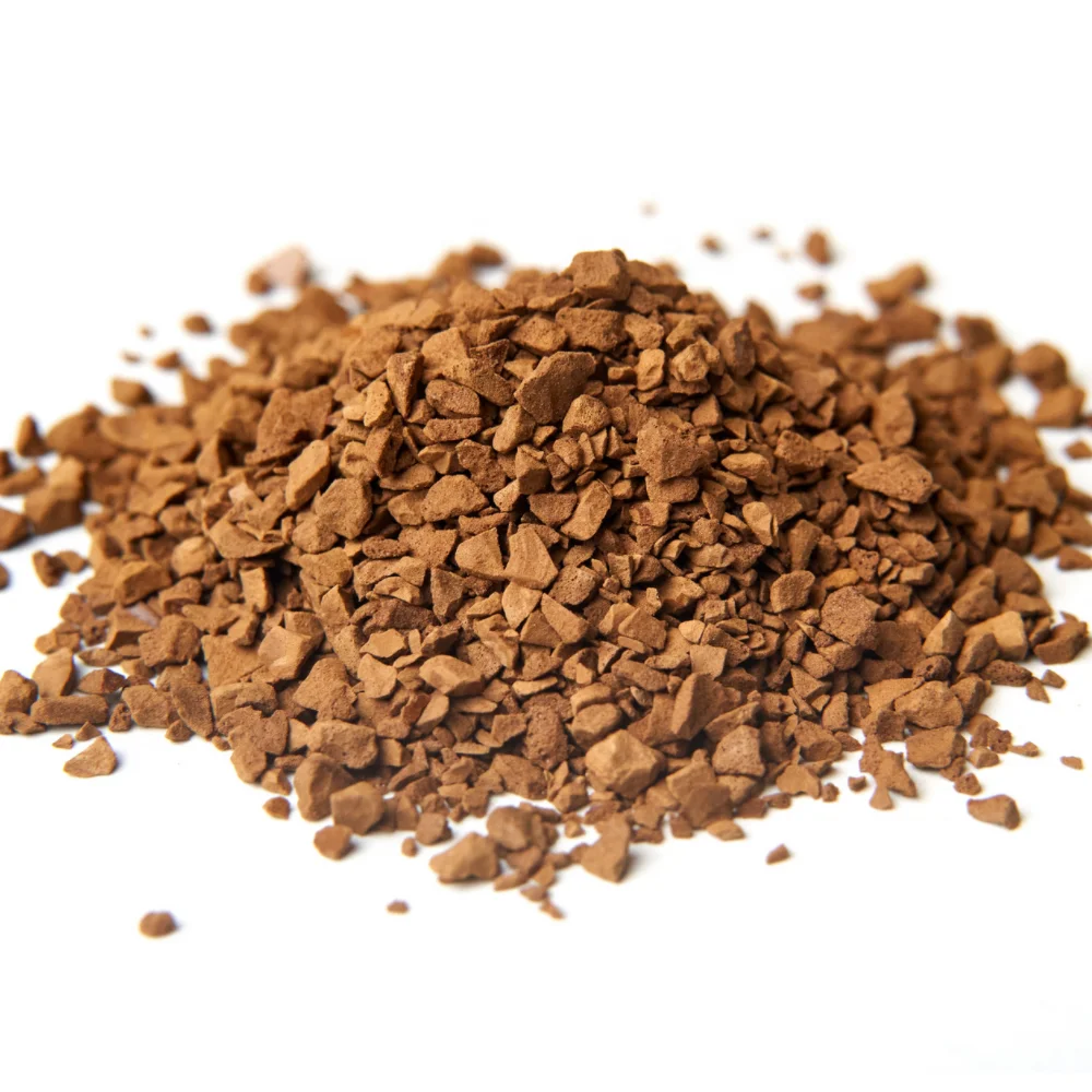 Best coffee Provided by Volcafe Blend of Robusta & Arabica good body freeze dried coffee bulk Glass Jar Private Label Packaging