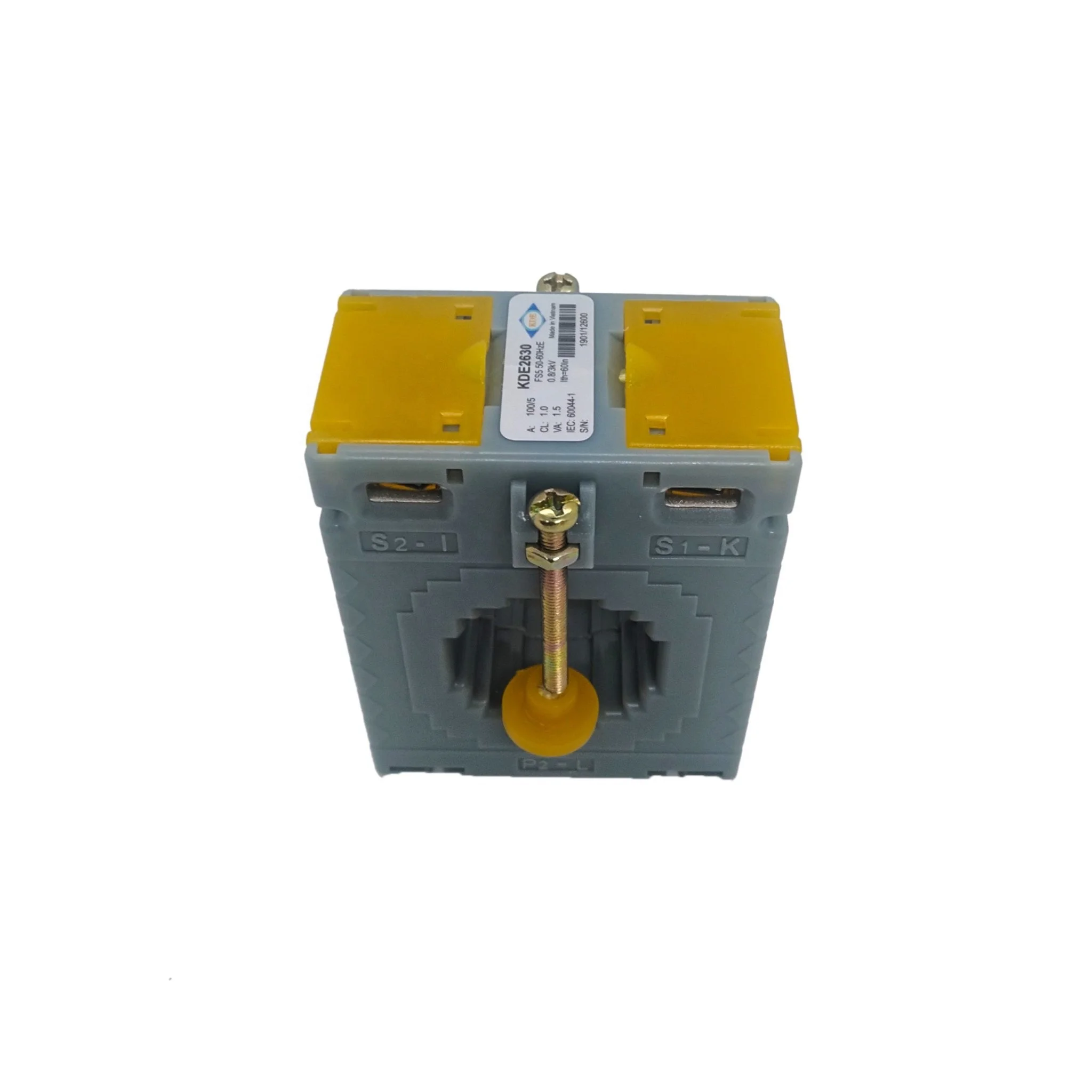 
KDE2630 100/5 CL.1 1.5VACurrent transformer Square plastic case with base Current transformer supplier in Vietnam 