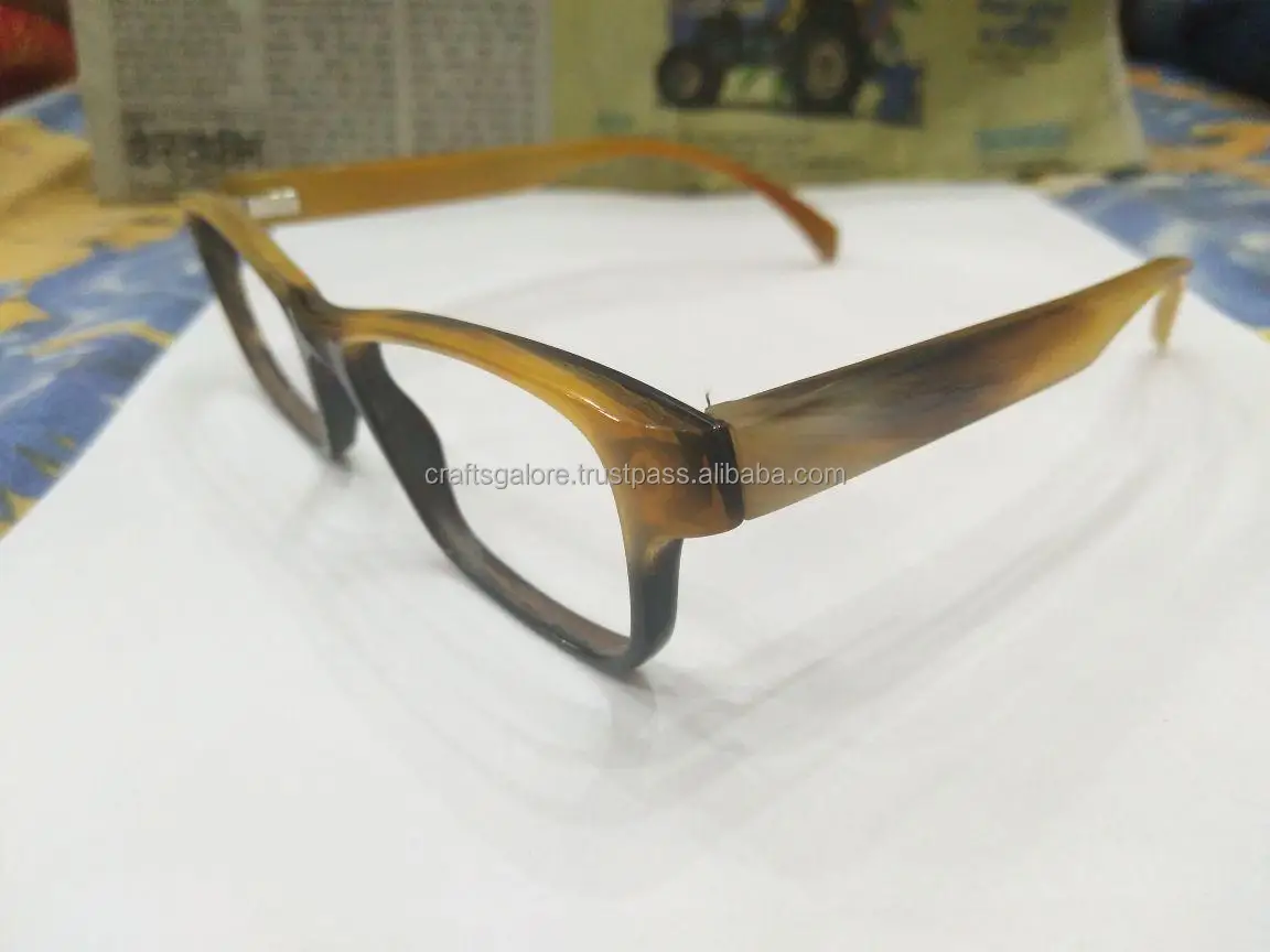 Handcrafted Animal Horn Eyeglasses Frames Unisex Unique Style for Visionary Wearers from India