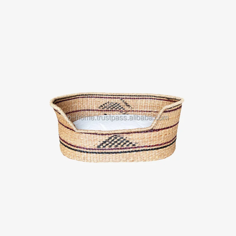 High Quality Pet House, handicraft Seagrass Pet House Cat Litter Kennel, Removable and Washable Small Dog Bite Nest