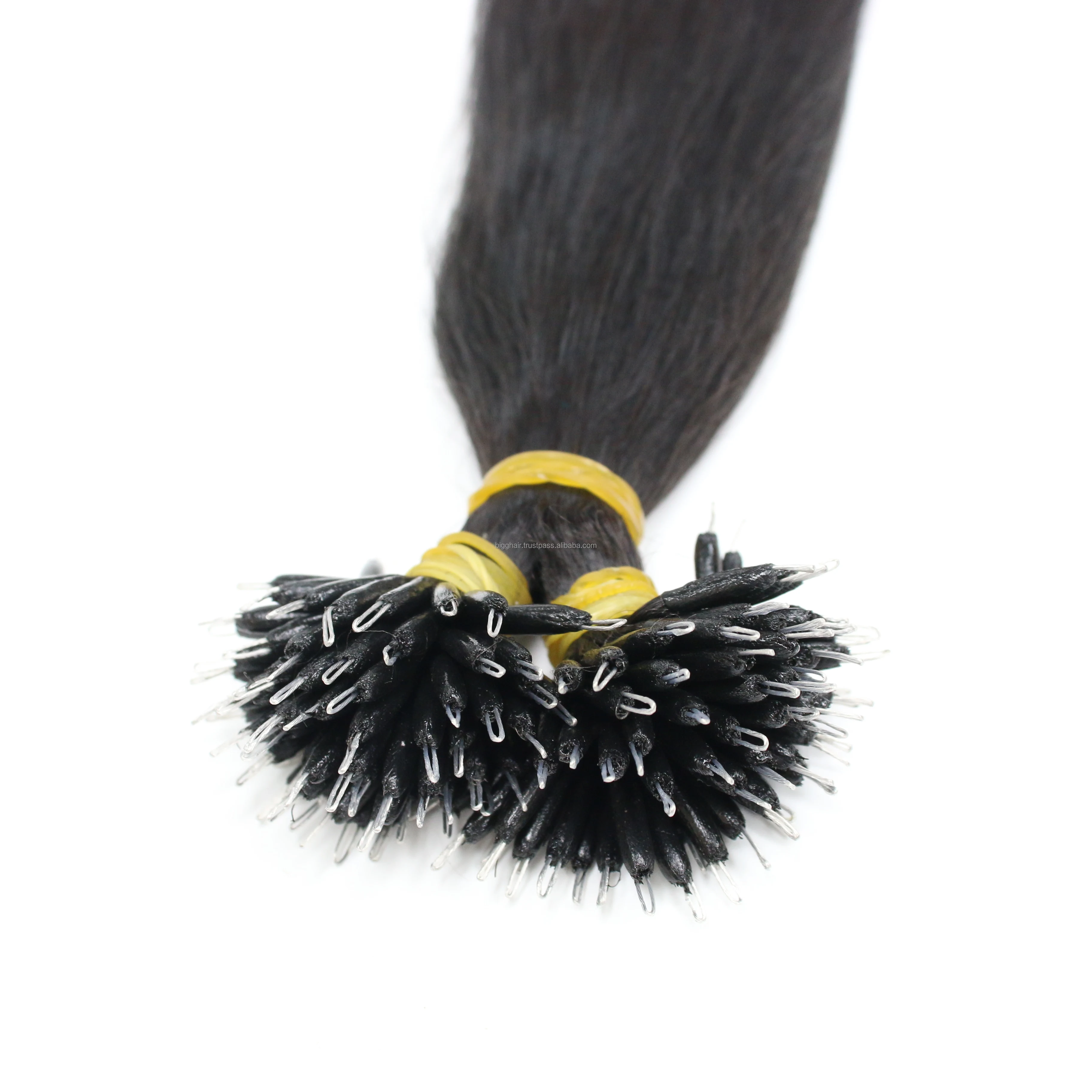 Nanoring remy human hair from Vietnam  straigh double drawn wholesale hair extensions no tangle free of shedding