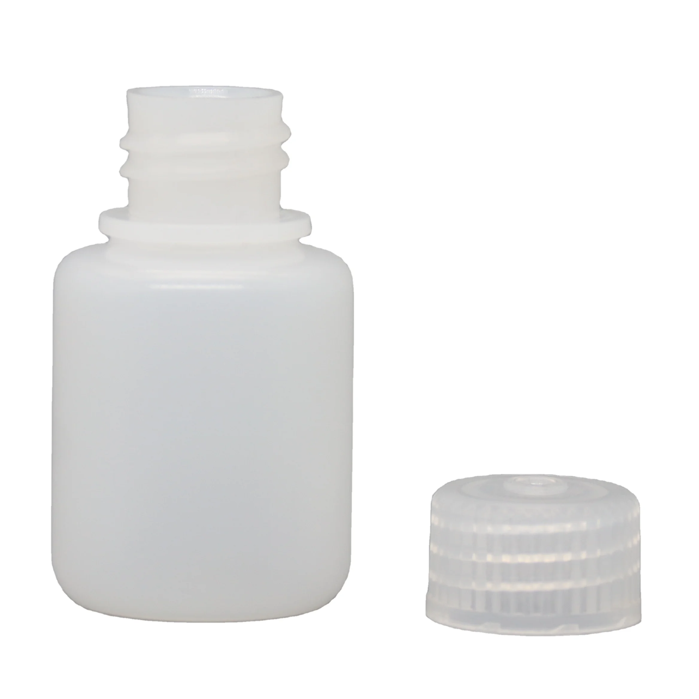 30ml Narrow Mouth Plastic Wide mouth Amber reagent hematology storage hdpe bottles