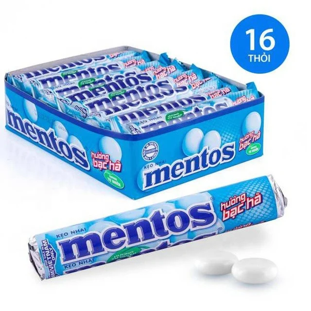MENT0S MINT CHEWY CANDY BOX 475.2g (16 rolls/box)