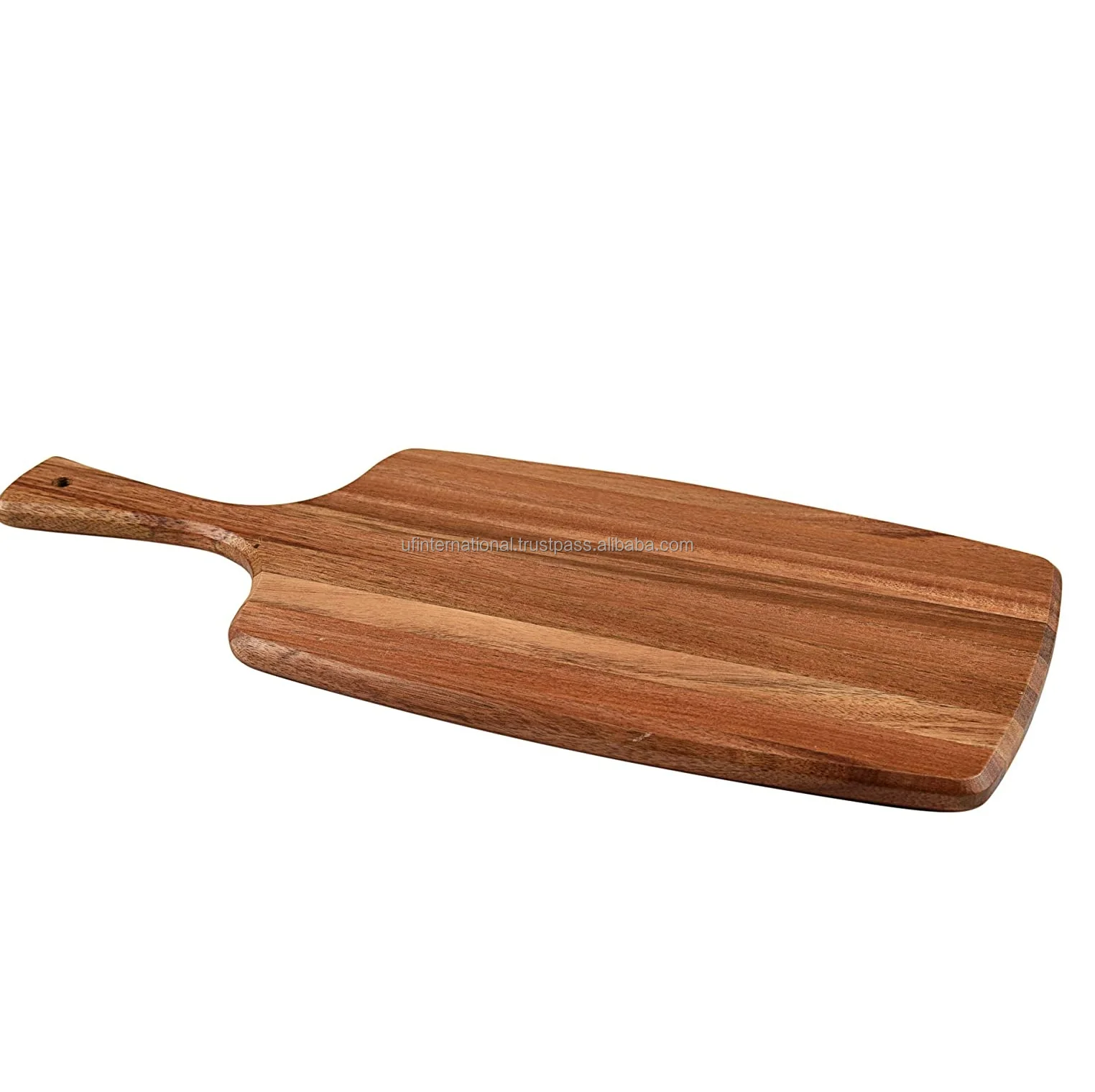  Разделочная доска из 100% натурального дерева и пиццы поднос для сервировки еды с ручкой на продажу