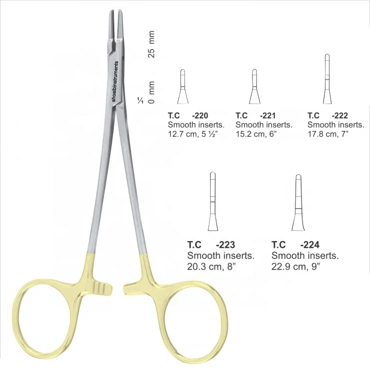 Игольчатый держатель TC Ryder 4 5 карбид вольфрама немецкая хирургическая сосудистая нержавеющая сталь