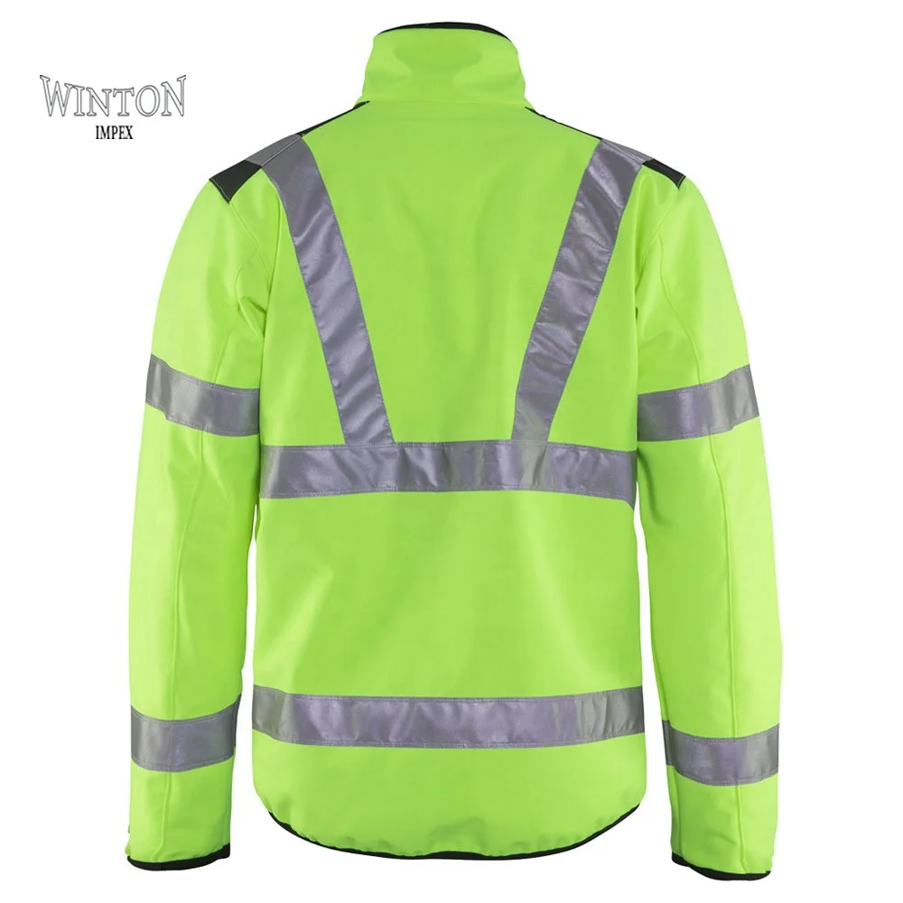 2021 Latest Reflective Vest Jacket Strip Fabric Construction Security Safety Vest High Visibility Work Reflective Clothing