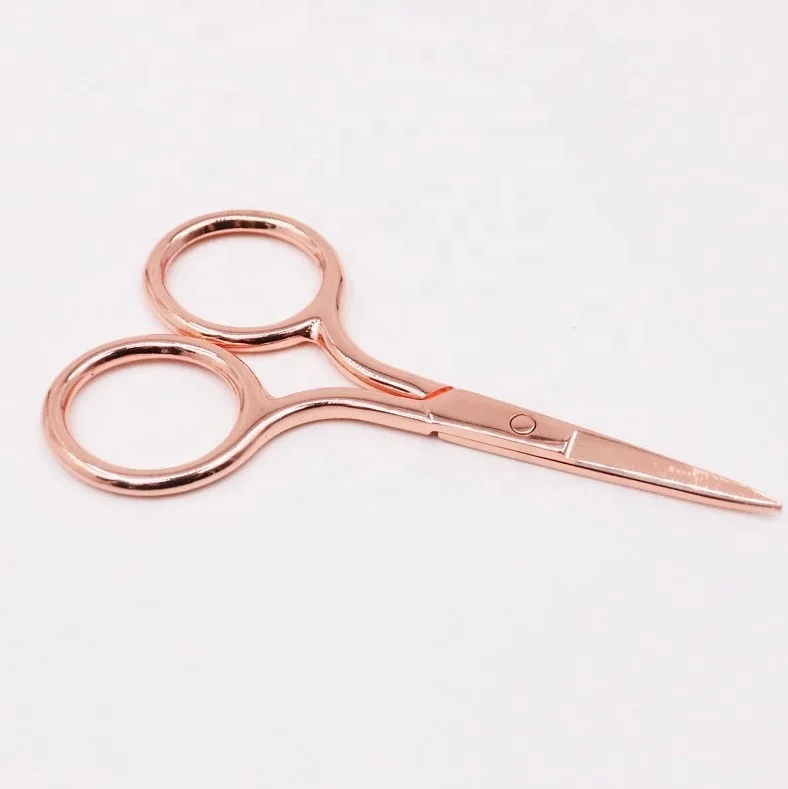 Multi Functional Premium Rose Gold Small Beauty Scissors Best Selling Nail And Cuticle Scissors For Menicure And Pedicure