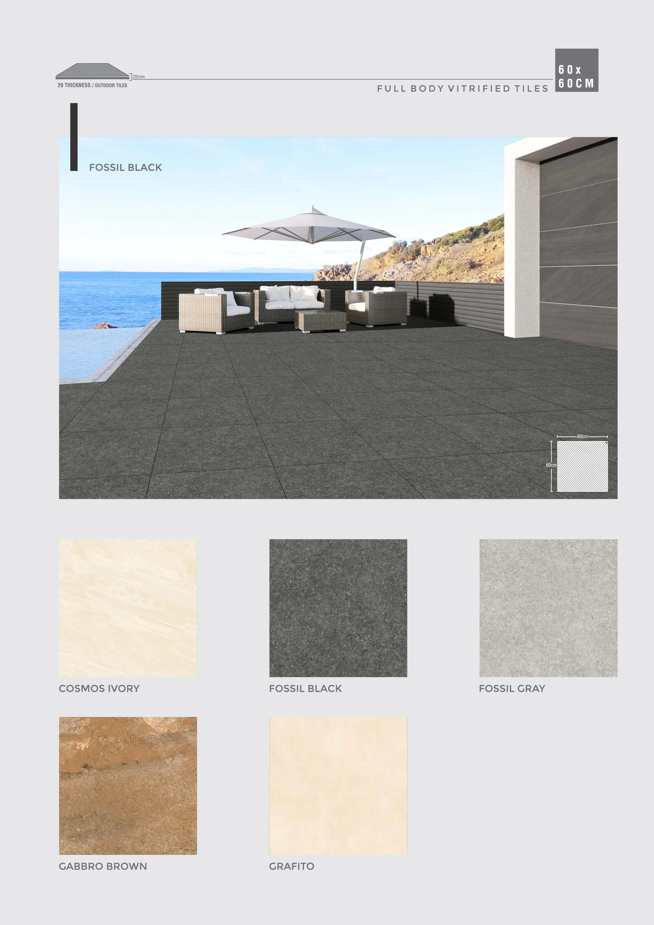 2024 Latest Collection Full Body Glazed Vitrified Tiles 60X60CM 600X600MM PGVT Floor Tiles Modern Design for Outdoor Use