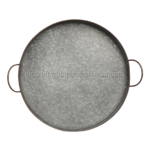 Подносы ручной работы в винтажном стиле Сервировочные подносы для столовой с золотой отделкой Индивидуальный размер лучшая форма Лидер продаж