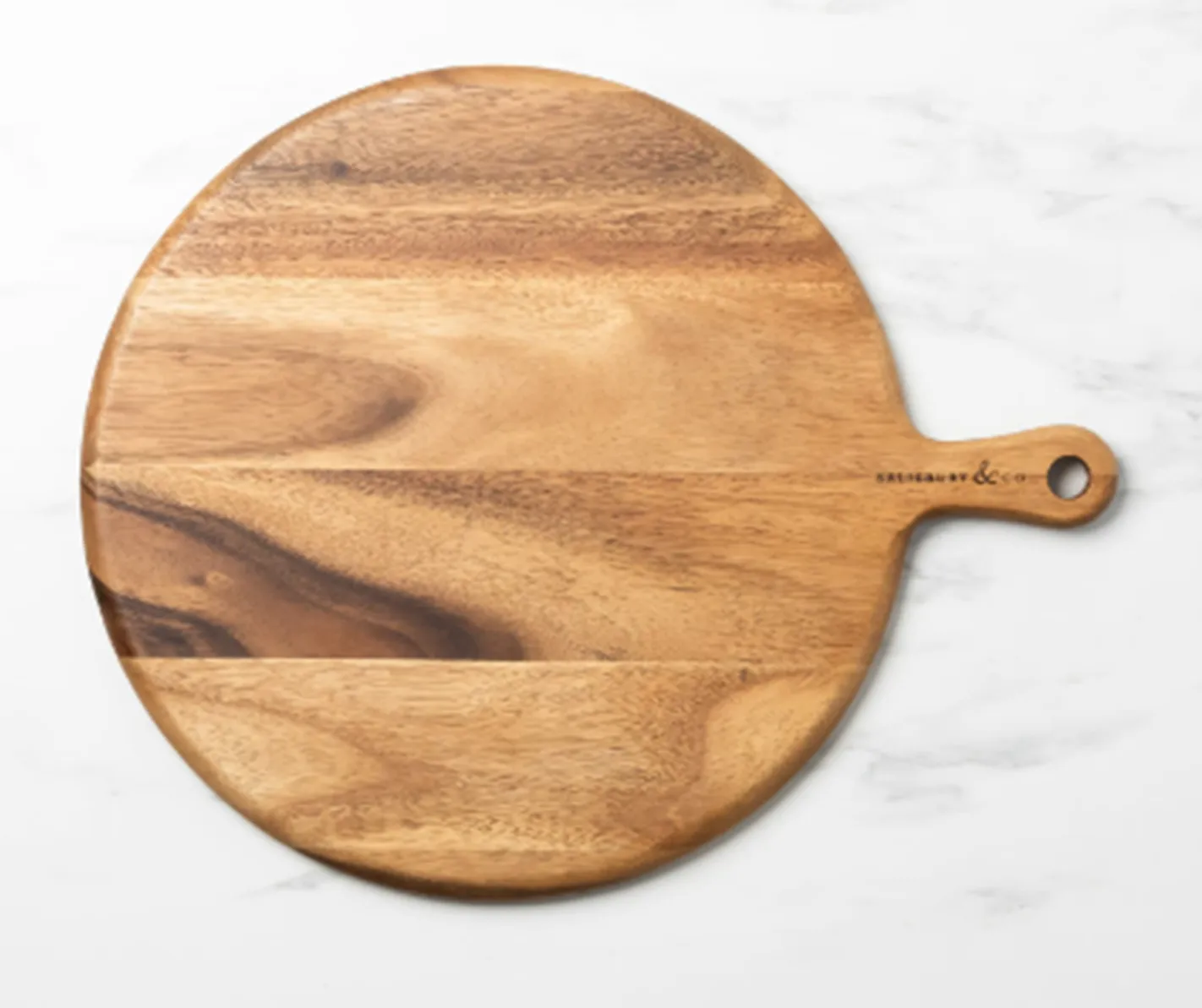 40x32cm Round Acacia Paddle Board  Kitchen Bamboo Wood Cutting Board Acacia Timber from Vietnam manufacture