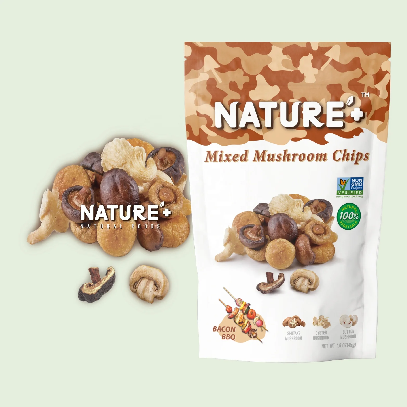 
Vacuum Fried Oyster Mushroom Chips Exotic Flavor Low Salt Vegan Factory Direct Dried Snack 