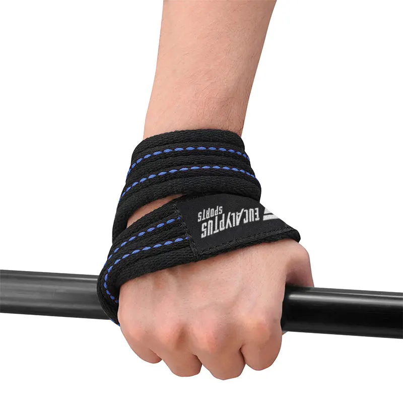 Bodybuilding Exercises Figure 8 Weight Lifting Straps Heavy Duty Gym Workout Straps Accept Custom Logo and Design