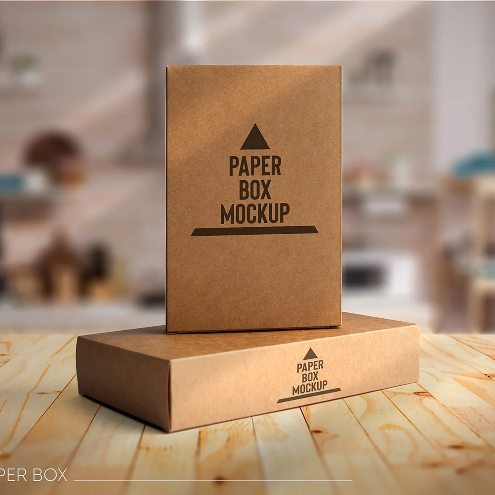 Custom Durable Craft Paper Box with Corrugated Design Offers Secure Postage and Reliable Shipping for Safe Deliveries