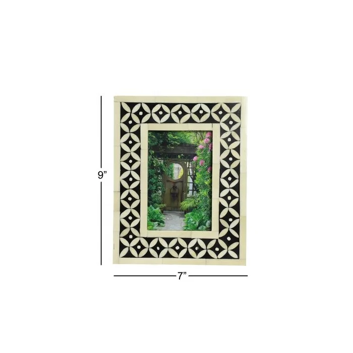 Decorative Picture Frame Bone Inlay Photo Frame 5x7 Leaf Pattern Photo Album Gifts Set Product Wholesale