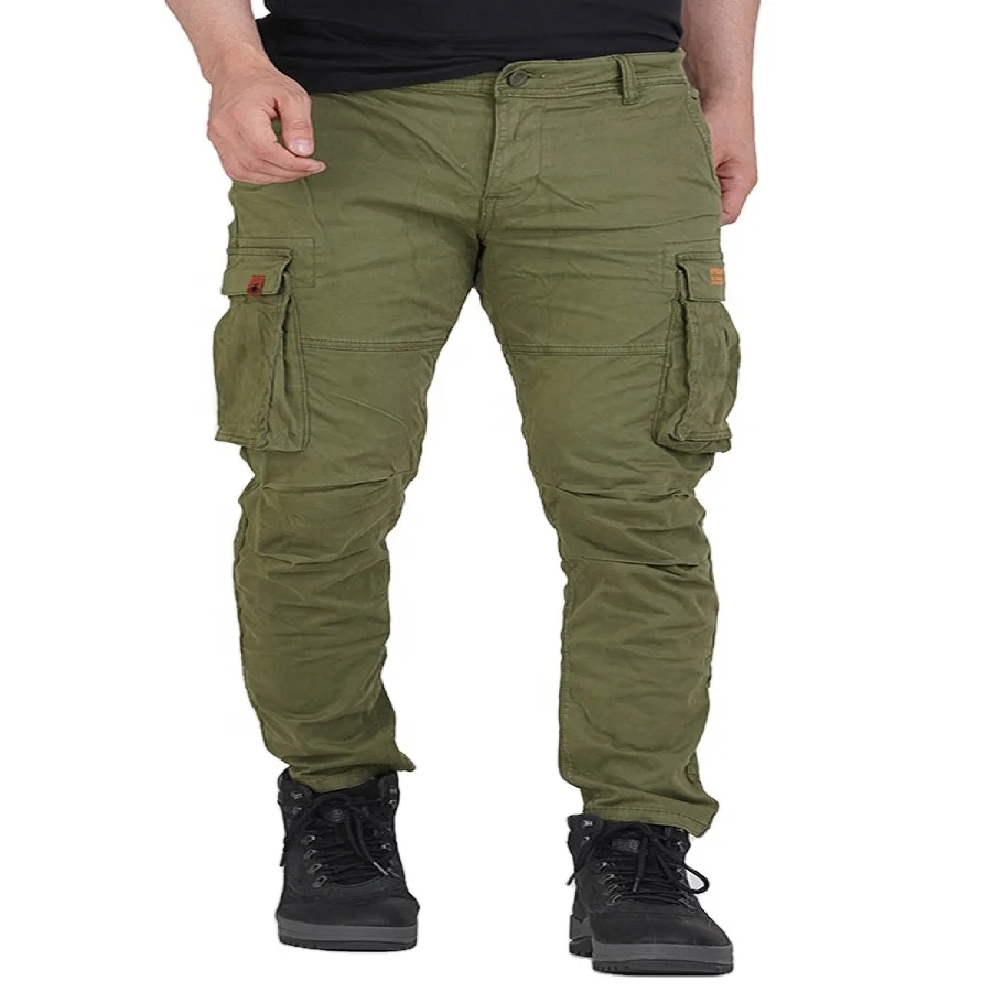 Mens Cargo Work Pants Outdoor Jogging Hiking Casual Pants Trousers Plain Waterproof Cotton Jeans OEM Customized Anti Sweatpants