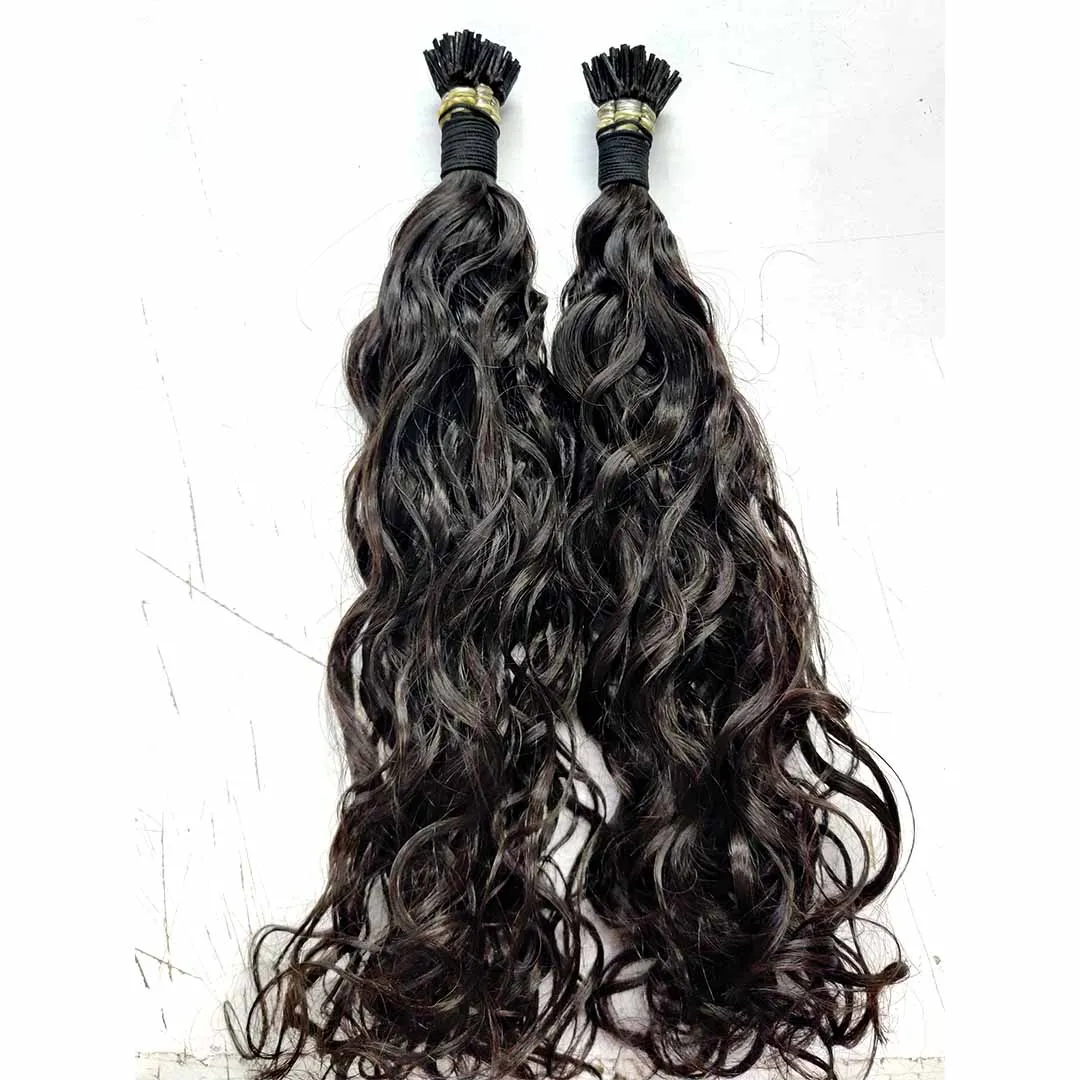 raw Indian hair  iTips 100% Raw Single Donor Keratin Hair Permanent Extensions Best Micro Rings and Micro Links Extensions