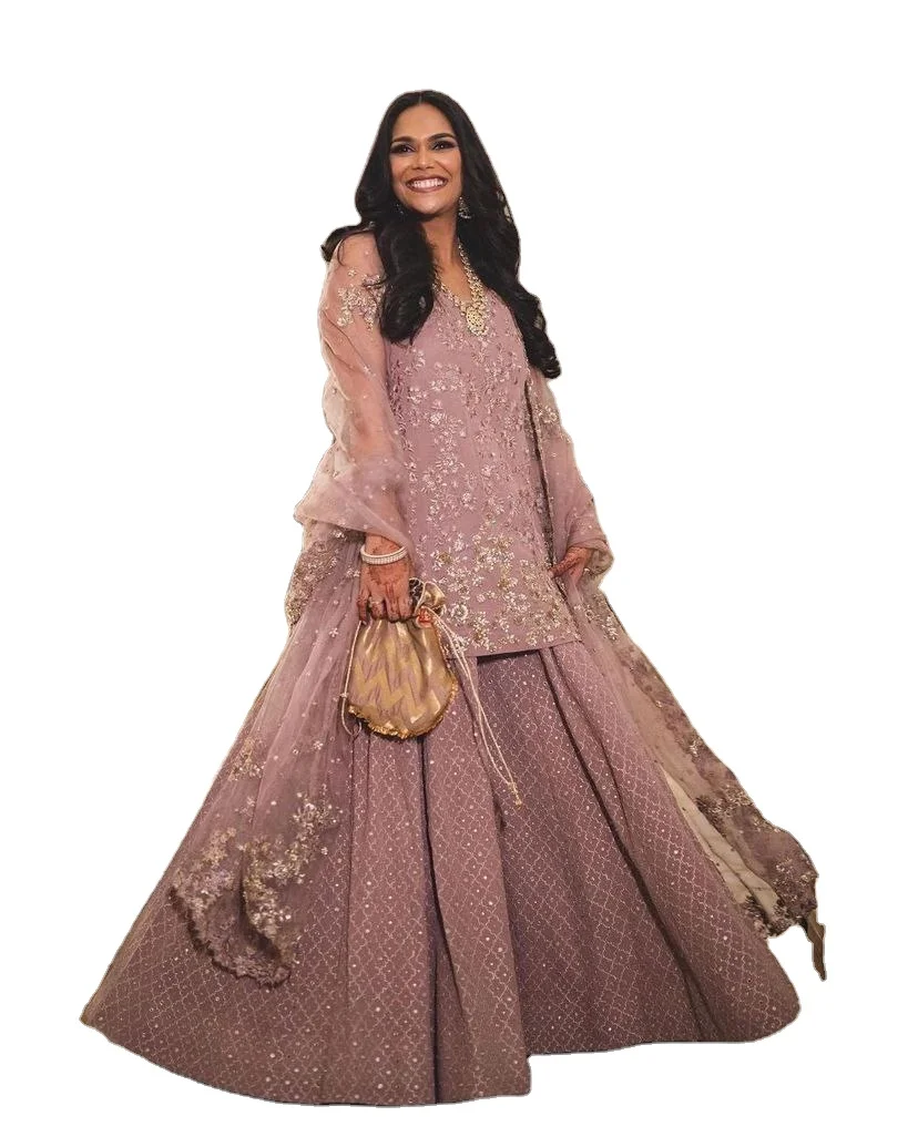 Best Selling FULPARI Designer Georgette Sharara Suit Dupatta for Eid Indian Party Wear Washable Embroidered Silk Clothes India