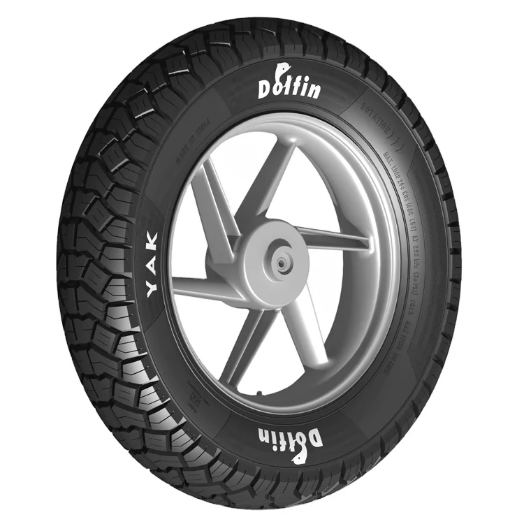 Top Bulk Selling 100/90-17 (Rear) Dolfin Automotive Tube Less Tyres of Premium Quality for Motorcycles and Bike