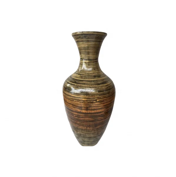 Новая Оригинальная бамбуковая ваза лаковая современные декоративные вазы сделанные во Вьетнаме