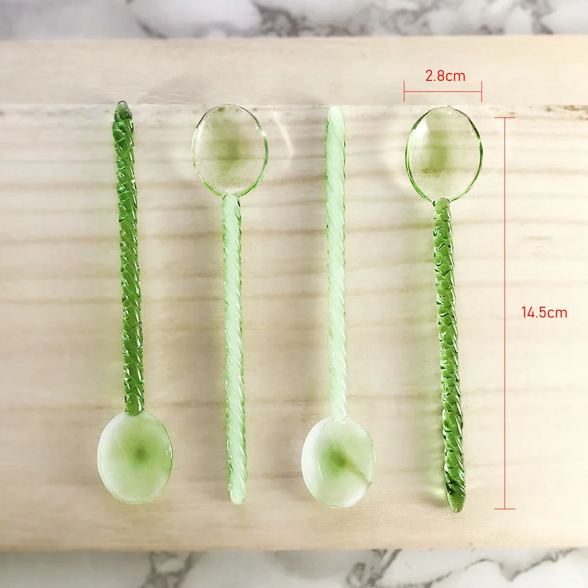 Heat Resistant Stirring Rod Glass Spoons