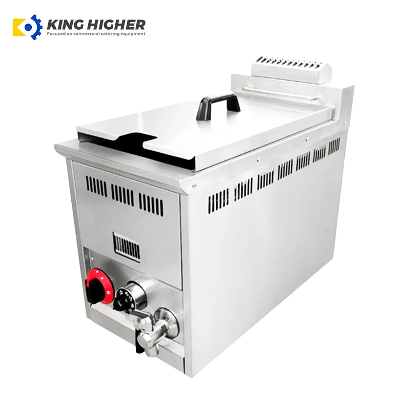 High Quality Commercial Electric Deep Fryer Single Double Cylinder Restaurant Food Shop Stainless Steel Gas Chips Potato Fryer