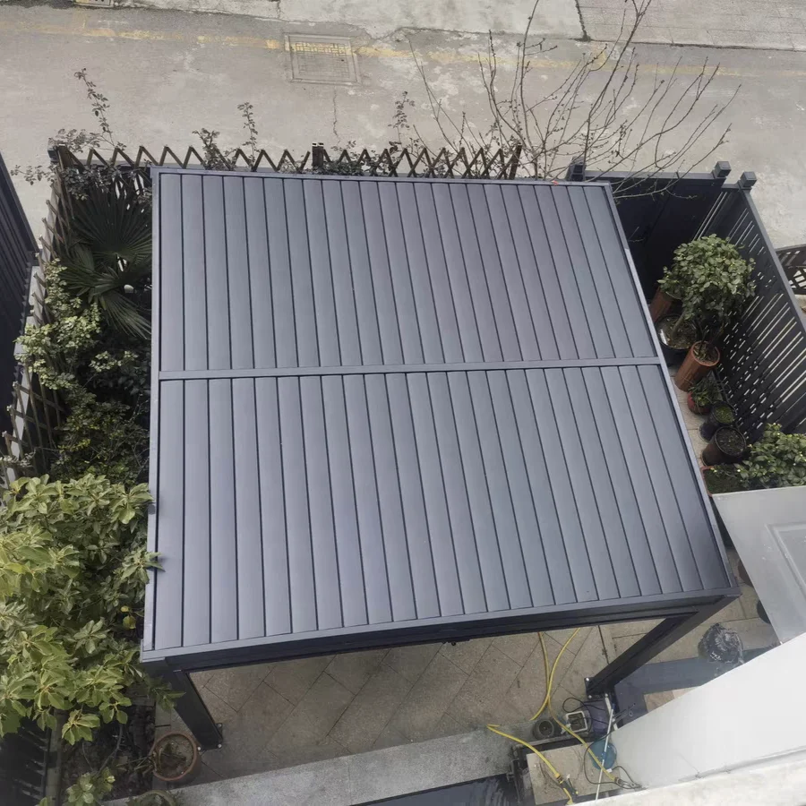 3x3 3x4 4x4 6x4 m OEM Factory Modern Outdoor Bioclimatic Pergola Aluminum Louver Pergola