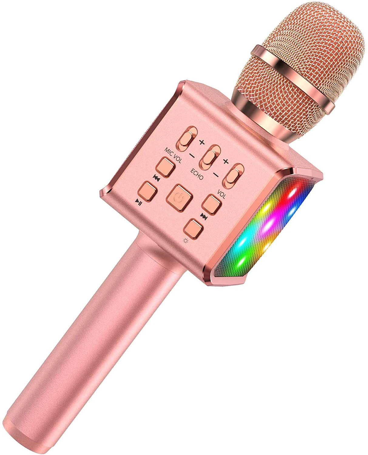 Беспроводной микрофон для караоке, 3-в-1 Портативный динамик машина для всех смартфонов, подарок для мальчиков и девочек, детей и взрослых