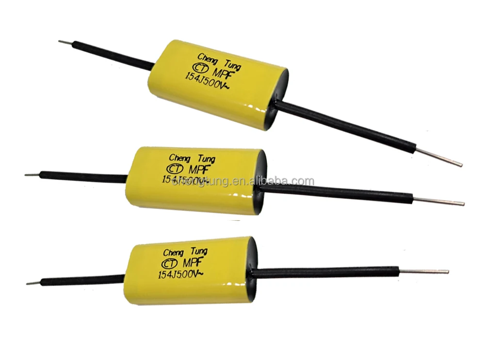 Осевые провода Овальные Плоские металлизированные полипропиленовые пленочные конденсаторы