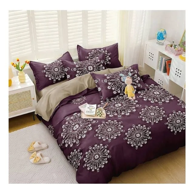High End Three-dimensional Embroidered Duvet Cover Set Queen King Solid Color Single Double Bedding Quilted Fitted Bed Covers
