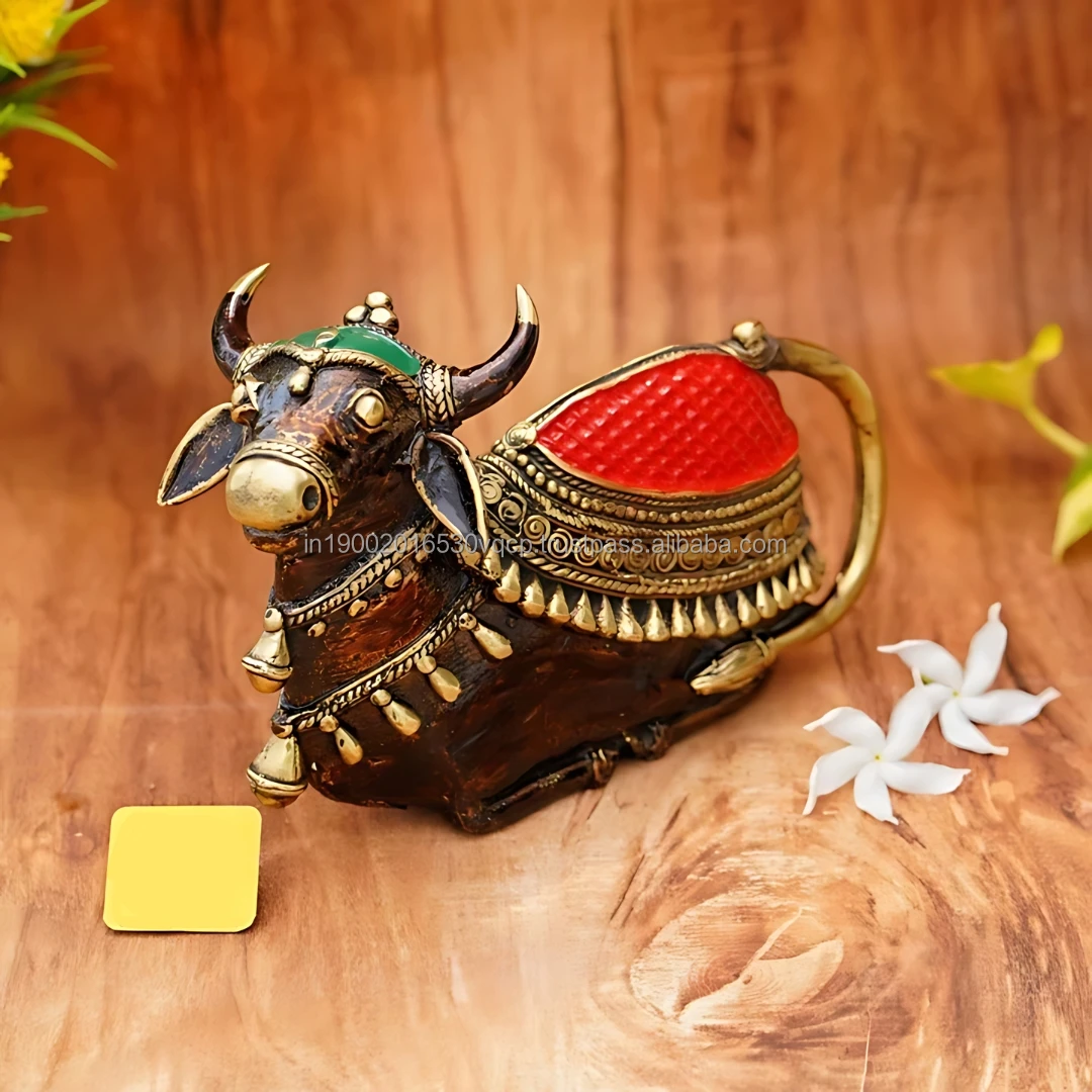 Handcrafted Dhokra Art Handmade Brass Cow Home Office Temple Trending Festival Decor