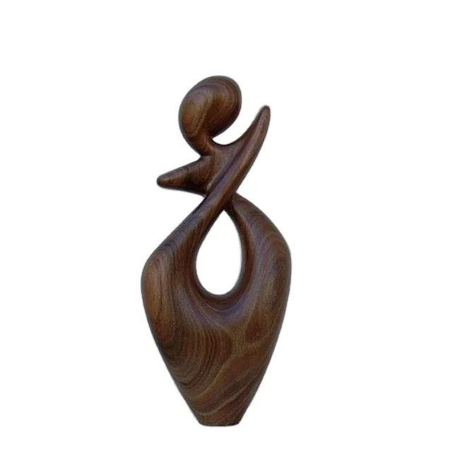 New Modern Wood Craft Abstract Sculpture for Tabletop Decoration Available at Wholesale Price from India