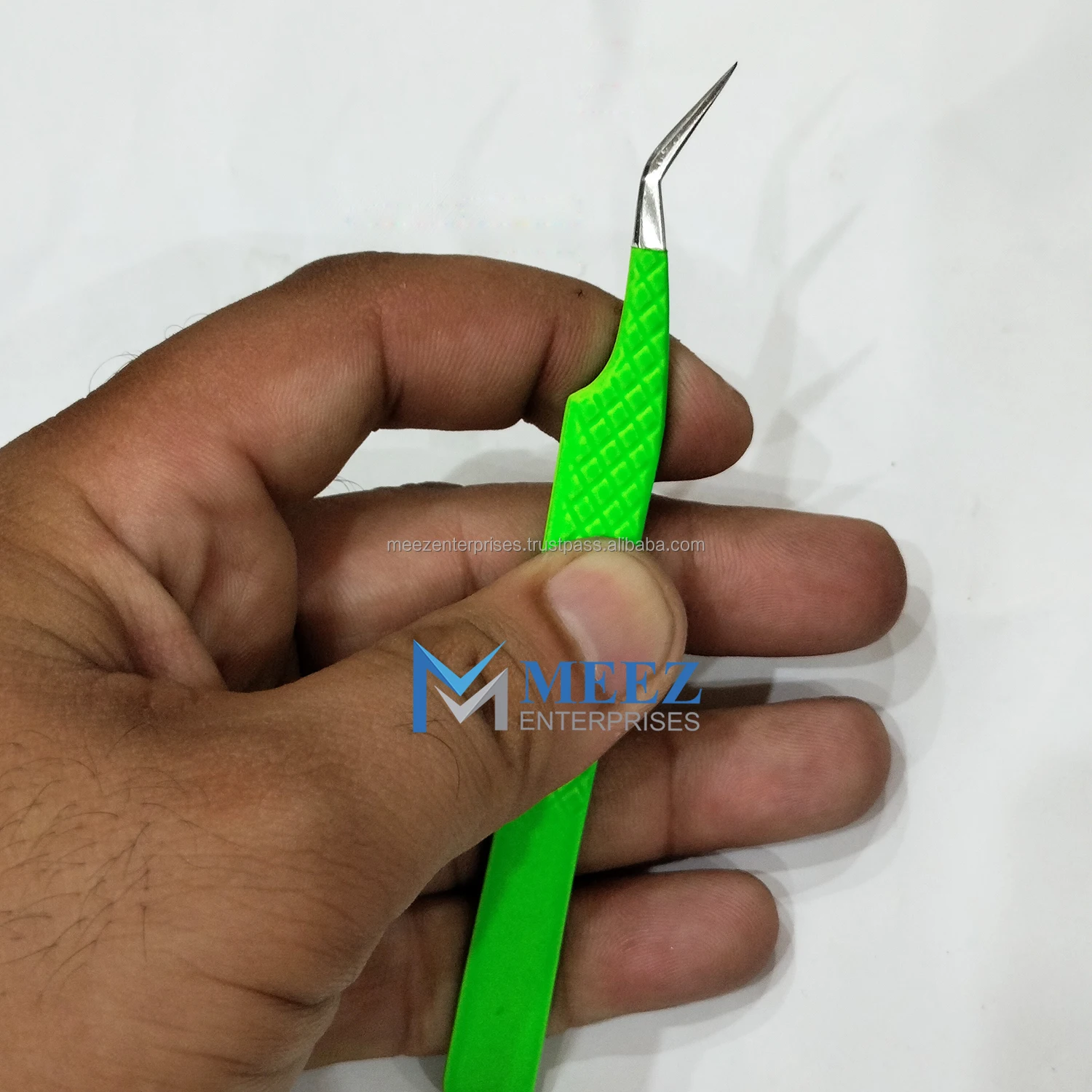 New Fiber Tip Eyelash Extension Tweezer Eyelash Applicator OEM Customized Stainless Steel Top Quality Fiber Tip Tweezer