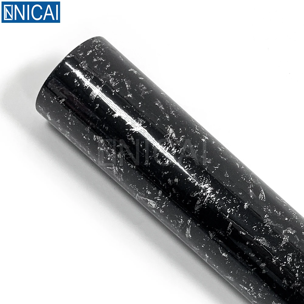 NICAI Forged Carbon Vinyl Laptop Skin Automobiles 3D Black Carbon Fiber Phone Sticker Vinyl Film for Laptop Skin OEM ODM Wrap