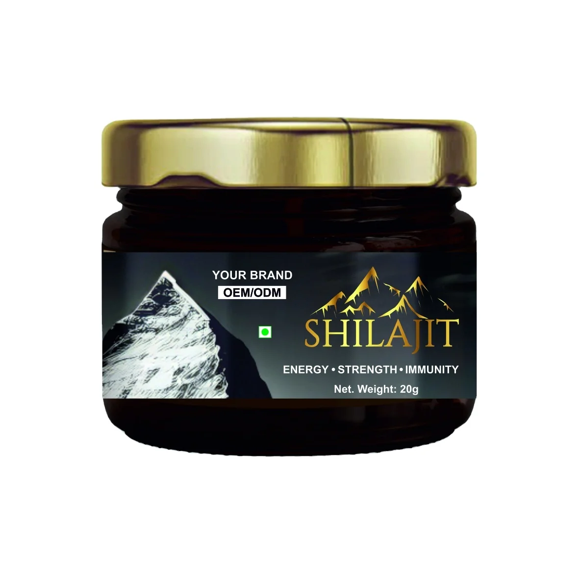 Заводской поставщик смола Shilajit OEM / ODM с богатой фульвовой кислотой полученная из Himalayas India доступна на частной торговой марке