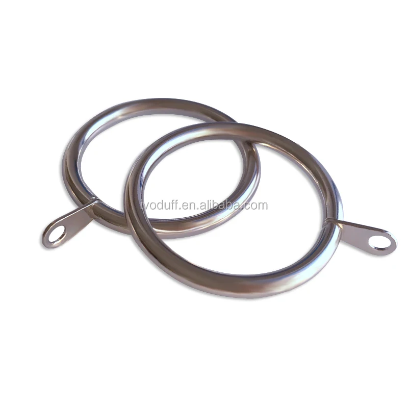 High Quality Black Metal Curtain Rings with Eyelets Curtain Hardware